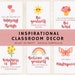 Inspirational Classroom Decor Bundle Classroom Printables Inspirational ...