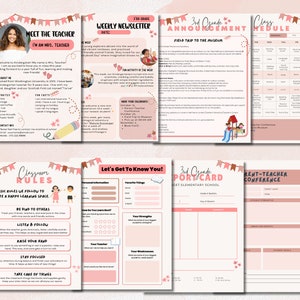 Classroom Organization Bundle Classroom Decor Bundle Classroom Printables Teacher Meet the Teacher Classroom theme Teachers templates
