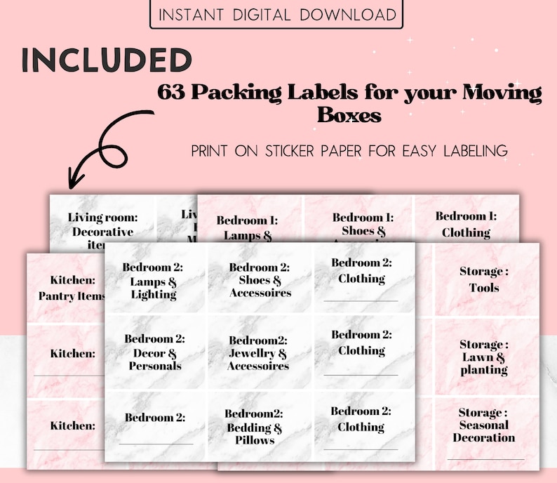 Moving Guide Slot Moving Guide Packing Checklist Relocating Checklist Moving Checklist ...