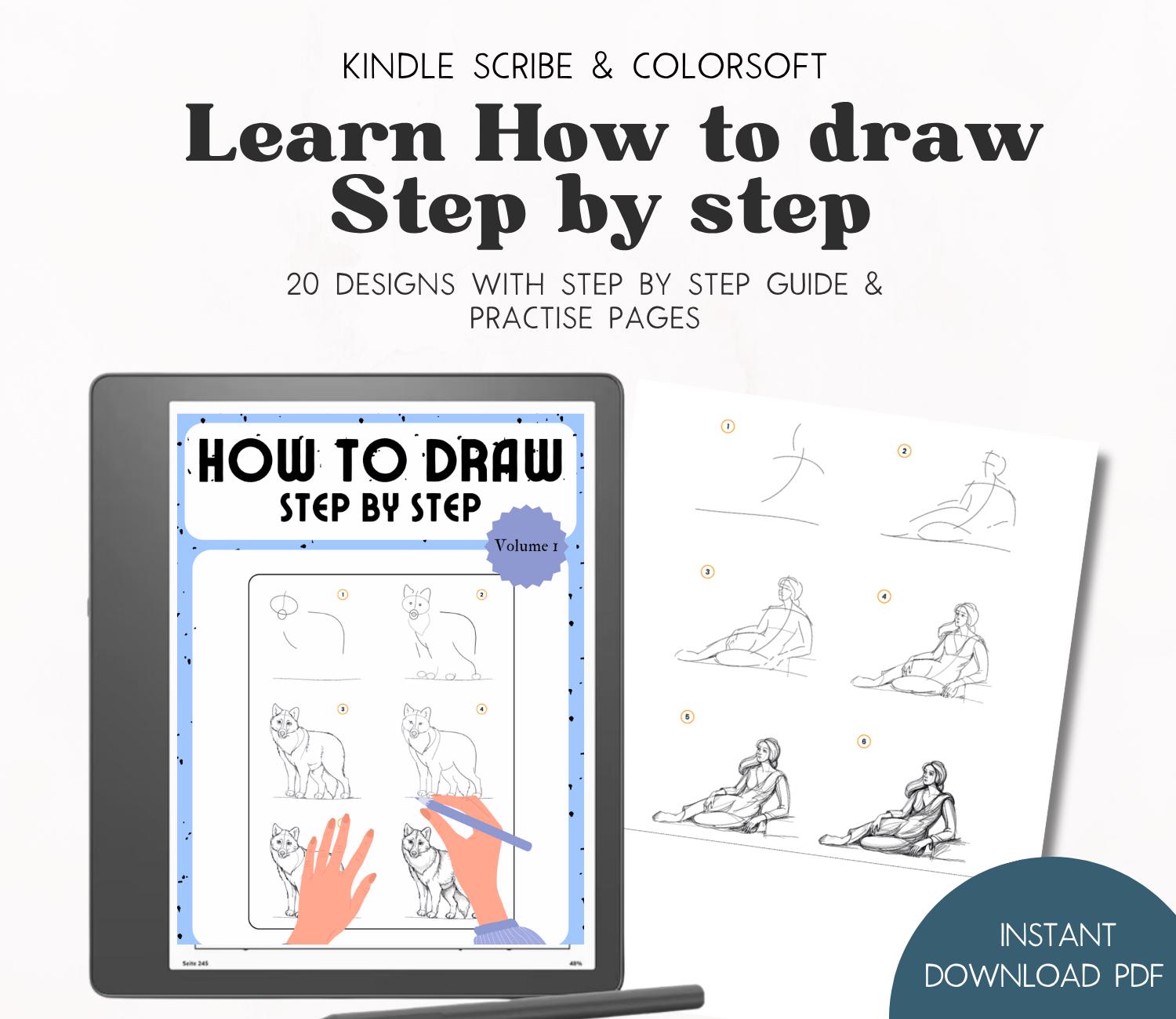 Learn How to Draw Kindle Scribe Template Kindle Scribe Creativity ...