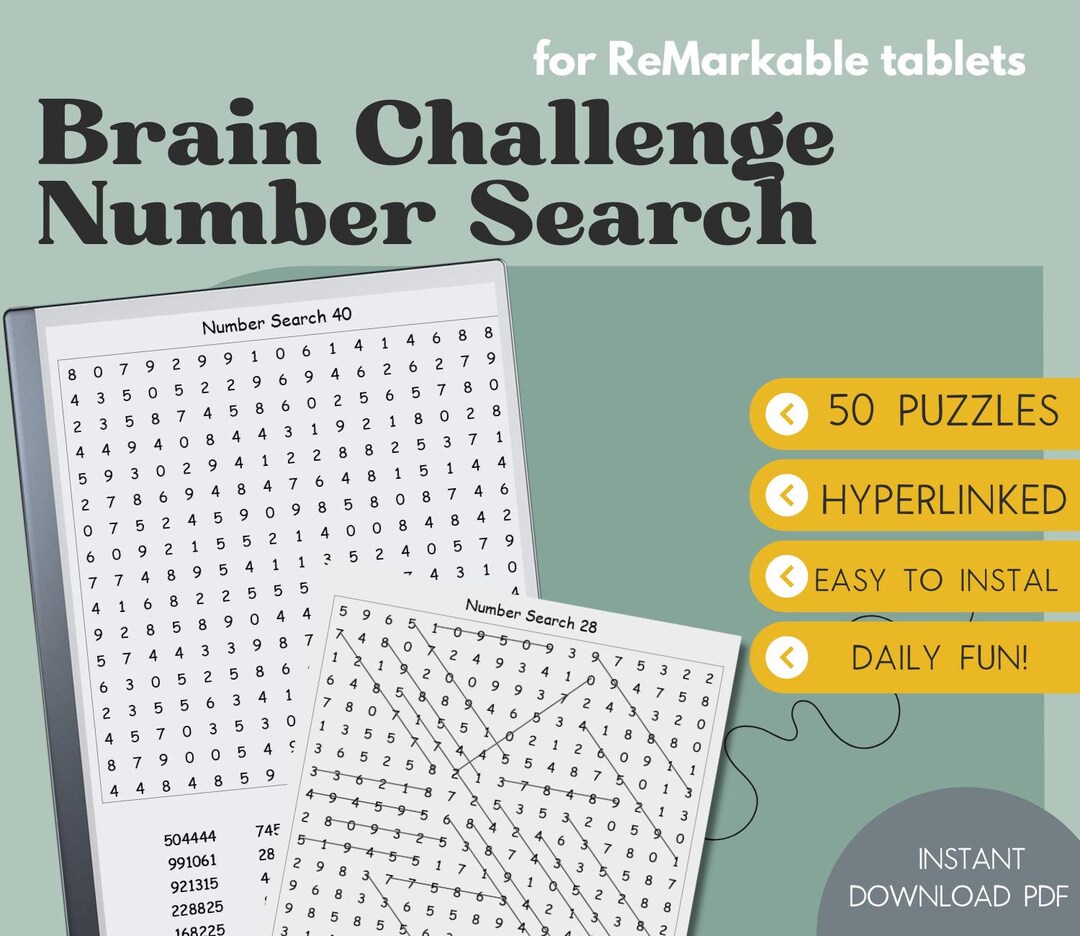 Brain Challenge Number Search Remarkable Templates Remarkable 2 Puzzles Brain Challenge Number Search Remarkable Templates Remarkable 2 Puzzles