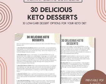 30 Delicious Keto Dessert Recipies Keto Meal plan Low-carb Desserts Sugar-free meals Sugar-free sweets Keto Food