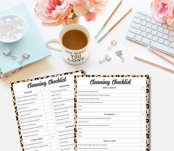 Cleaning Schedule Checklist House Cleaning weekly Cleaning Monthly Airbnb Cleaning Checklist Housekeeper Cleaning House Cleaning Planner