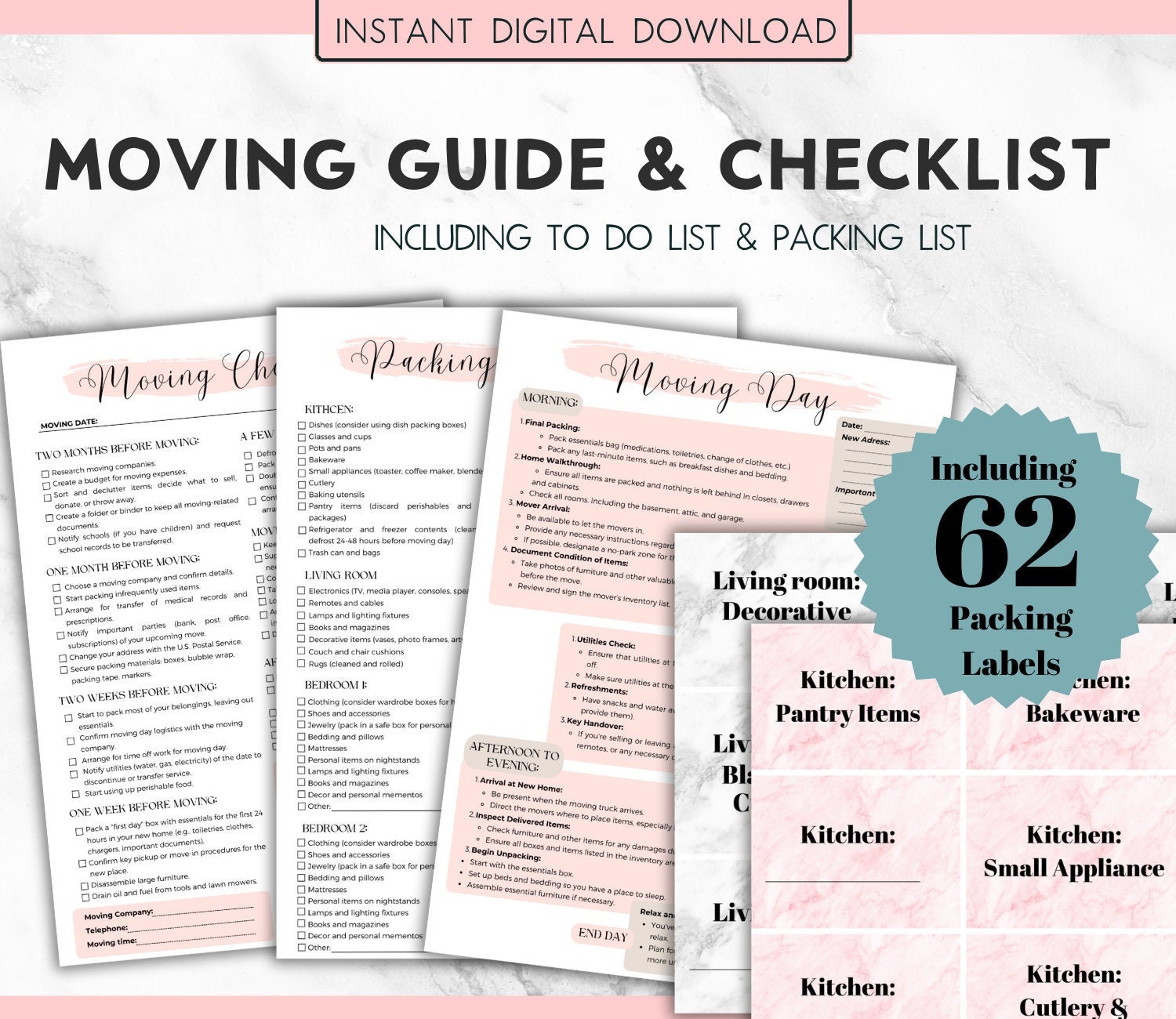 Moving Guide Packing Checklist Relocating Checklist Moving Checklist Packing Box Labels Moving Printable Moving Planner New Home Planner - Etsy moving-guide-packing-checklist-relocating-checklist-moving-checklist-packing-box-labels-moving-printable-moving-planner-new-home-planner-etsy