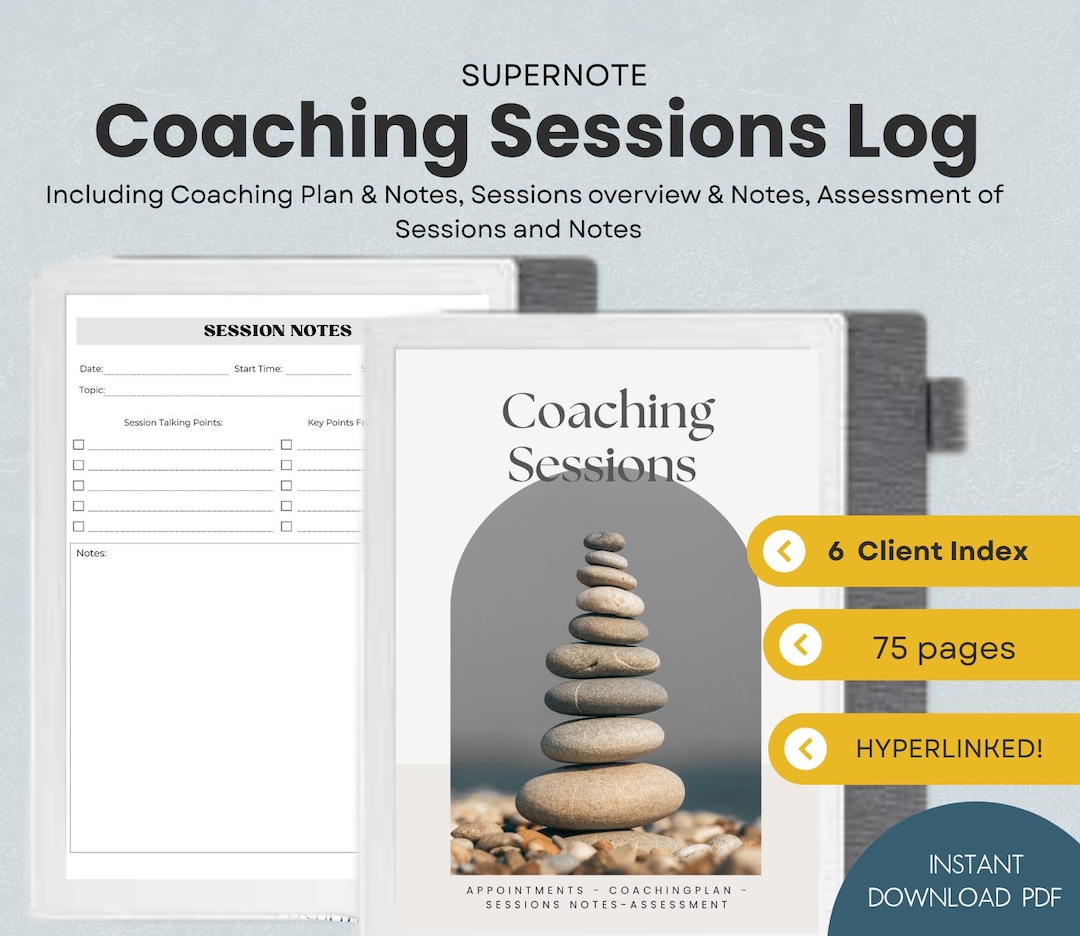 Coaching Sessions Log Supernote Template Sessions Notes Supernote ...