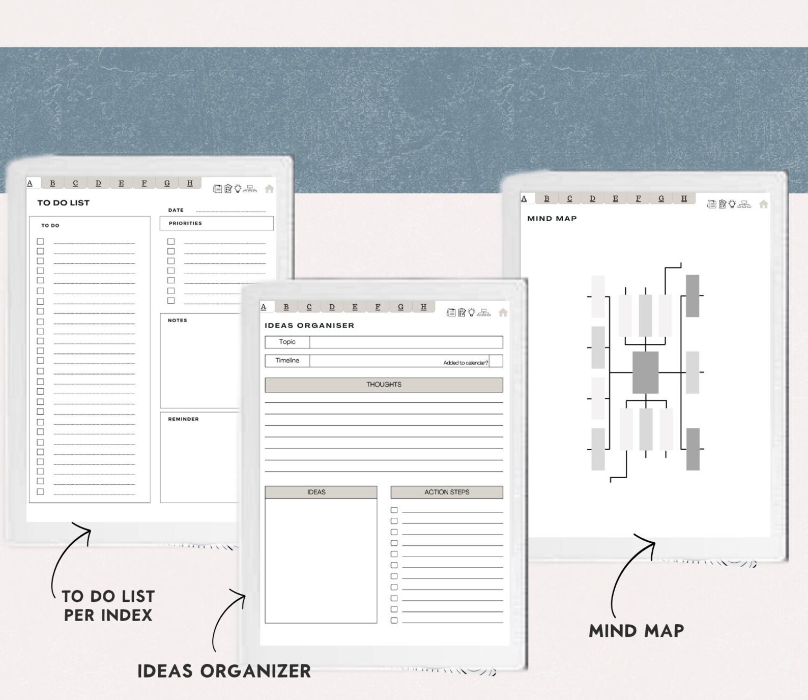 Supernote Map Template Meeting Notes Supernote Templates Meeting Planner Supernote A5 / A6 ...