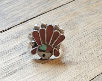 vintage Zuni Ring Größe M Sterling Silber