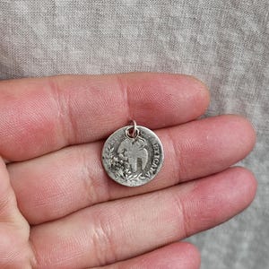 vintage Mexican coin charm pendant
