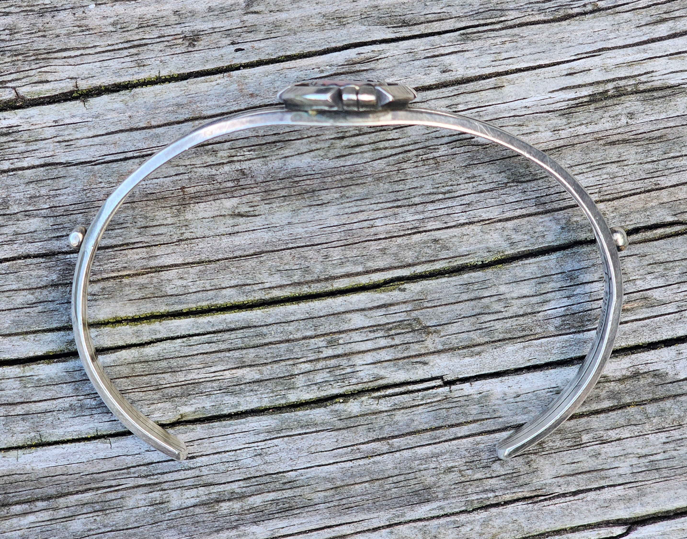 Vintage Navajo Mother of Pearl Cuff Bangle - Etsy