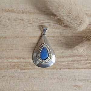 Vintage Silber Lapislazuli Anhänger