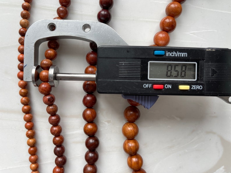 Natural Sandal Wood Beads, Smells Nice 4mm 6mm 8mm 10mm 12mm Round Wooden Beads 15.5” or 40cm Full Strand, US tariffs included, E009 image 4