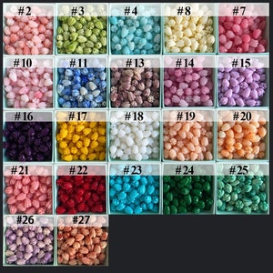 20pcs Hawaiian Pikake Beads, Hawaii Jasmine Flower Loose Beads, Island Style Carved Resin Coral Bulk beads, 2 E094