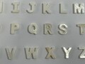 Mother of Pearl Alphabet Beads, Initial Charms (8x10mm), E406 product logo