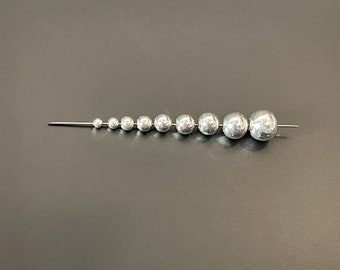 10pcs Genuine S925 Sterling Silver Beads, Real S925 round crimp/spacer/position beads, 2-7mm  S925 Silver Sterling Ball Bead with Hole, E373