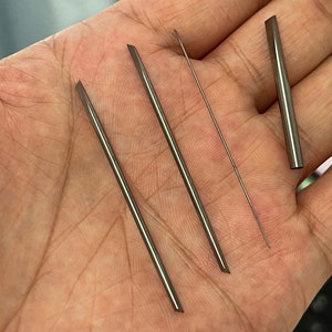 2 pieces 0.5mm - 4.0mm Drill Bits -Tungsten-Steel Drilling Needle For Pearl Drill  - Pearl Drill - Drill needles - Drilling, E050