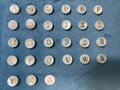 8mm MOP Alphabet Beads, Mother of Pearl English Letter Beads, Round Coin Letter Charms, Personalized Initial Charms, E160 product logo