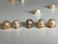 Hand Carved Freshwater Pearl Skull Beads For DIY Earrings, Necklaces, Pendants and Bracelets, E261 product logo
