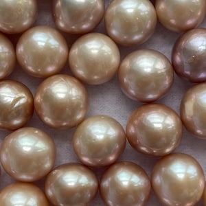 12-13mm Natural Lavender Round Edison Pearl, Pearls, Fresh Water Pearls, Loose Pearls, Pink Edison Pearls, E004
