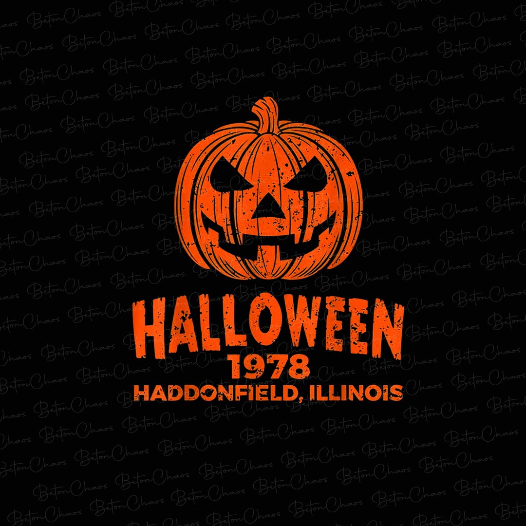 Halloween 1978 Haddonfield Illinois PNG File Download Vintage Etsy