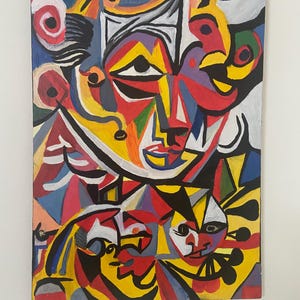 Vivid Reflections Abstract  Face Art