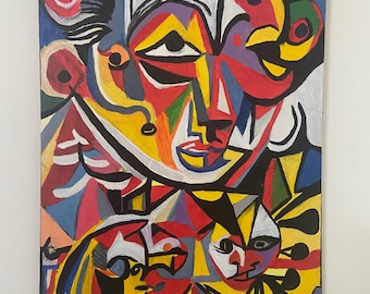Vivid Reflections Abstract  Face Art