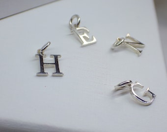 Initial charm, letter pendant, charm for ball chain - INITIAL CHARM