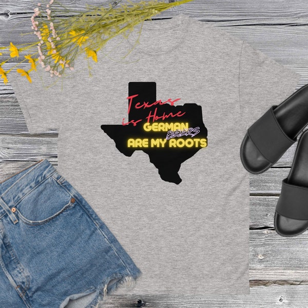 Texas ist meine Heimat, deutsche Biere sind meine Wurzeln Unisex T-Shirt