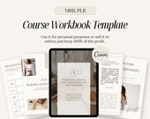 MRR PLR Course Workbook Template, eBook Template, MRR Digital Guide, Plr Digital Products, Digital Marketing, Sell As Your Own, Canva