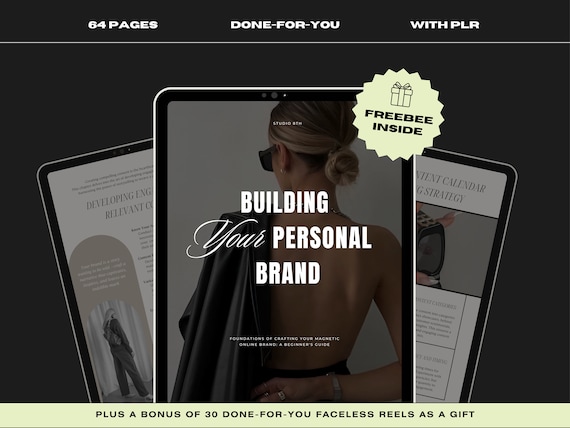 NEW Building Your Personal Brand Playbook, Foundations of Crafting Your Magnetic Online Brand, Includes Private Label Rights, PLR, Canva