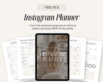 MRR Instagram Planner: Digital Marketing Canva Template (Digital Download)