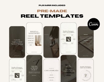 Pre-made Reels For Instagram, Minimalist Faceless Digital Marketing Videos With Master Resell Rights, Aesthetic Reel Templates, MRR/PLR