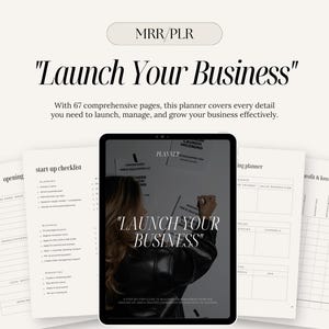 Starten Sie Ihren Business Planner mit Master Resell Right, Small Business Planner, MRR Digital Planner, PLR Digital Produkte, Digital Marketing