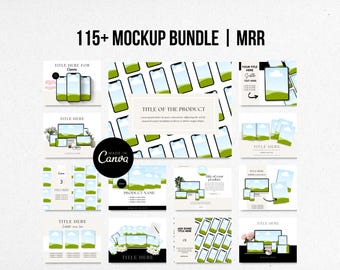 115+ Mockup Bundle, Master Resell Rights Mockup, MRR/PLR, Course Mockup, Planner Mockup,  eBook Mockup, PLR Digital Products, Bonus Reels
