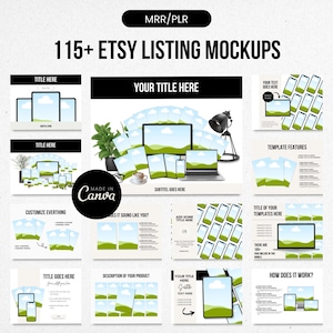 May include: A collection of 115+ Etsy listing mockups featuring a variety of devices, including phones, tablets, and laptops. The mockups are designed to help Etsy sellers create professional and eye-catching listings. The mockups are customisable and can be used to showcase products, services, and branding.