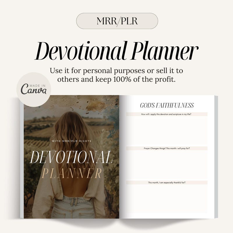 Devotional Personal Planner - Etsy