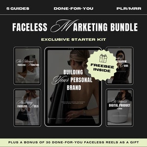 NEW Exclusive Faceless Marketing Starter Kit, Bundle of the 5 Most ...
