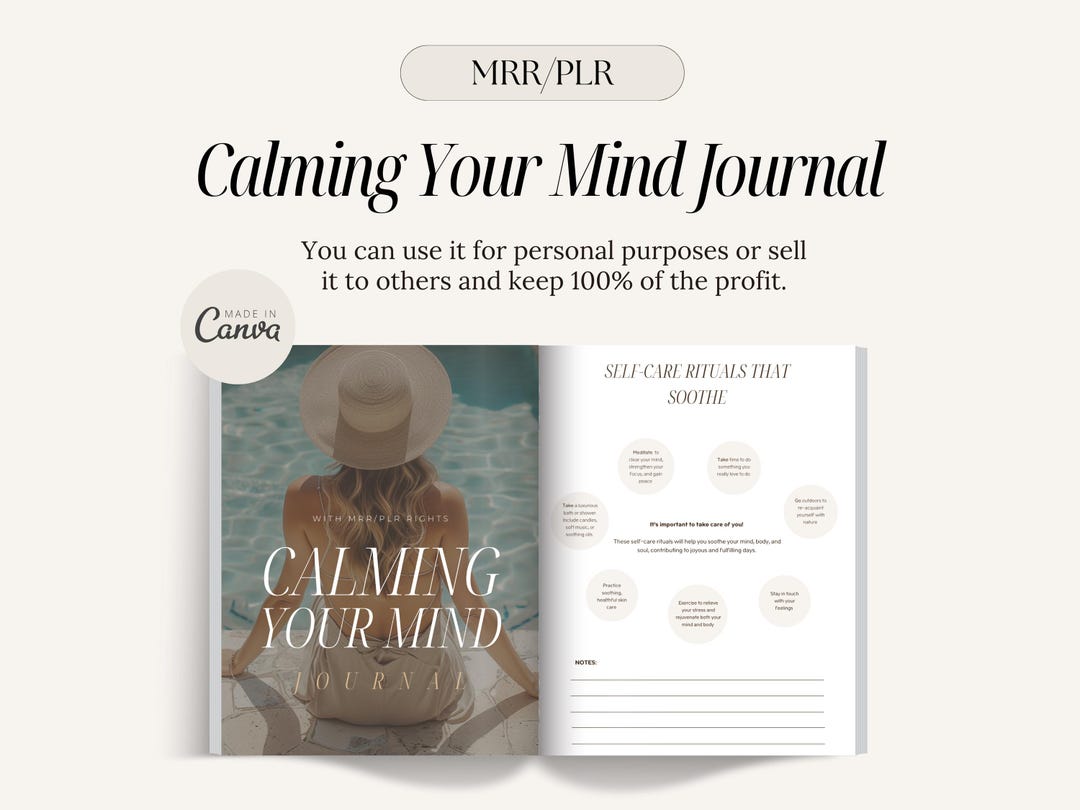 Calming Your Mind Journal: Mindfulness & Self-discovery (digital ...