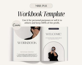 Editable Workbook Template: 30-Page Canva eBook (MRR PLR)