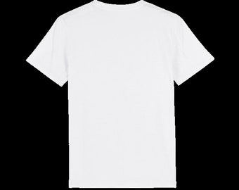 T-shirt uni blanc unisexe