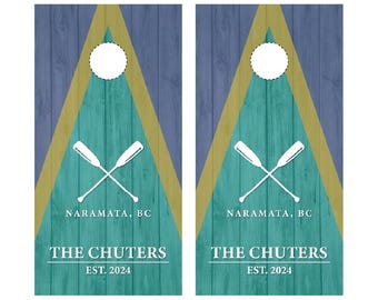 Lake House Custom Cornhole Wraps (2pc) | Lake Cornhole | Cabin Cornhole | Personalized Cornhole Wrap | Free Shipping | Free Lamination |
