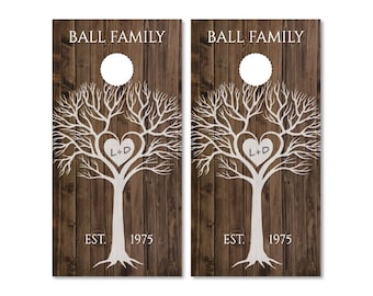 Custom Wedding Custom Cornhole Wraps (2pc), Wedding Cornhole, Custom Cornhole, Personalized Cornhole Wrap, Free Shipping, Free Lamination