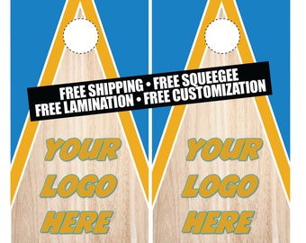 Custom Cornhole Wraps! Set of 2 pcs | Free Design | FREE SHIPPING | Personalized Wraps | Custom Bean Bag Toss Game Wrap | Cornhole Wraps