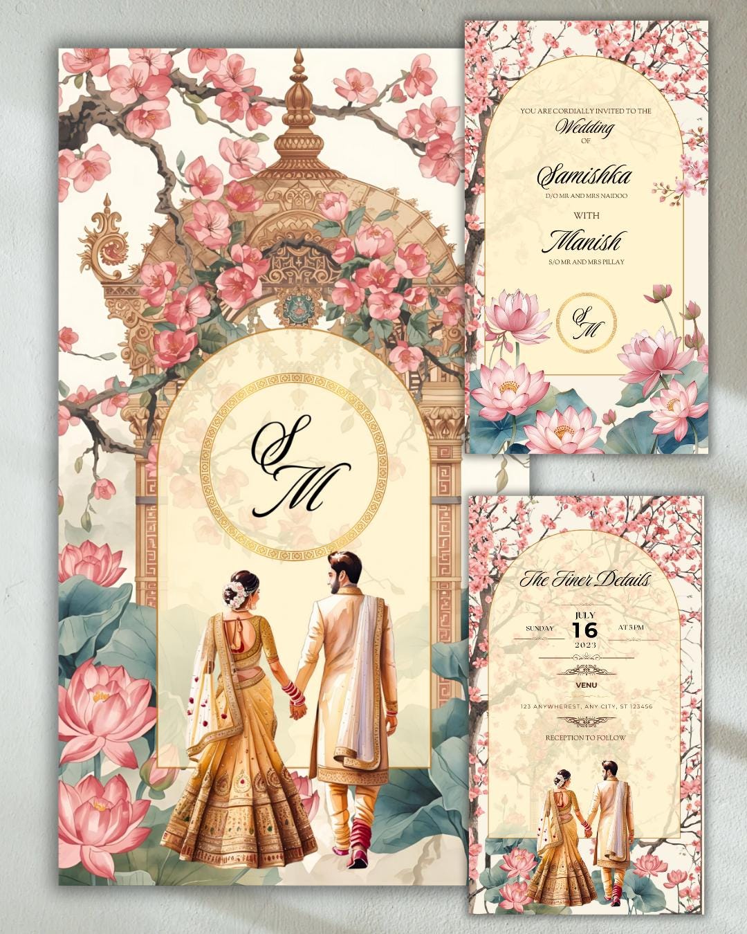 Japan Wedding Invitations - Etsy, image size:1080x1350
