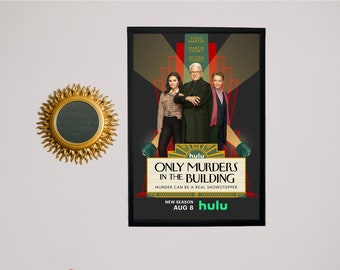 Only Murders in the Building Season 3 - Movie Series Print - Dorm Room Wall Decor - Canvas - Multiple size options