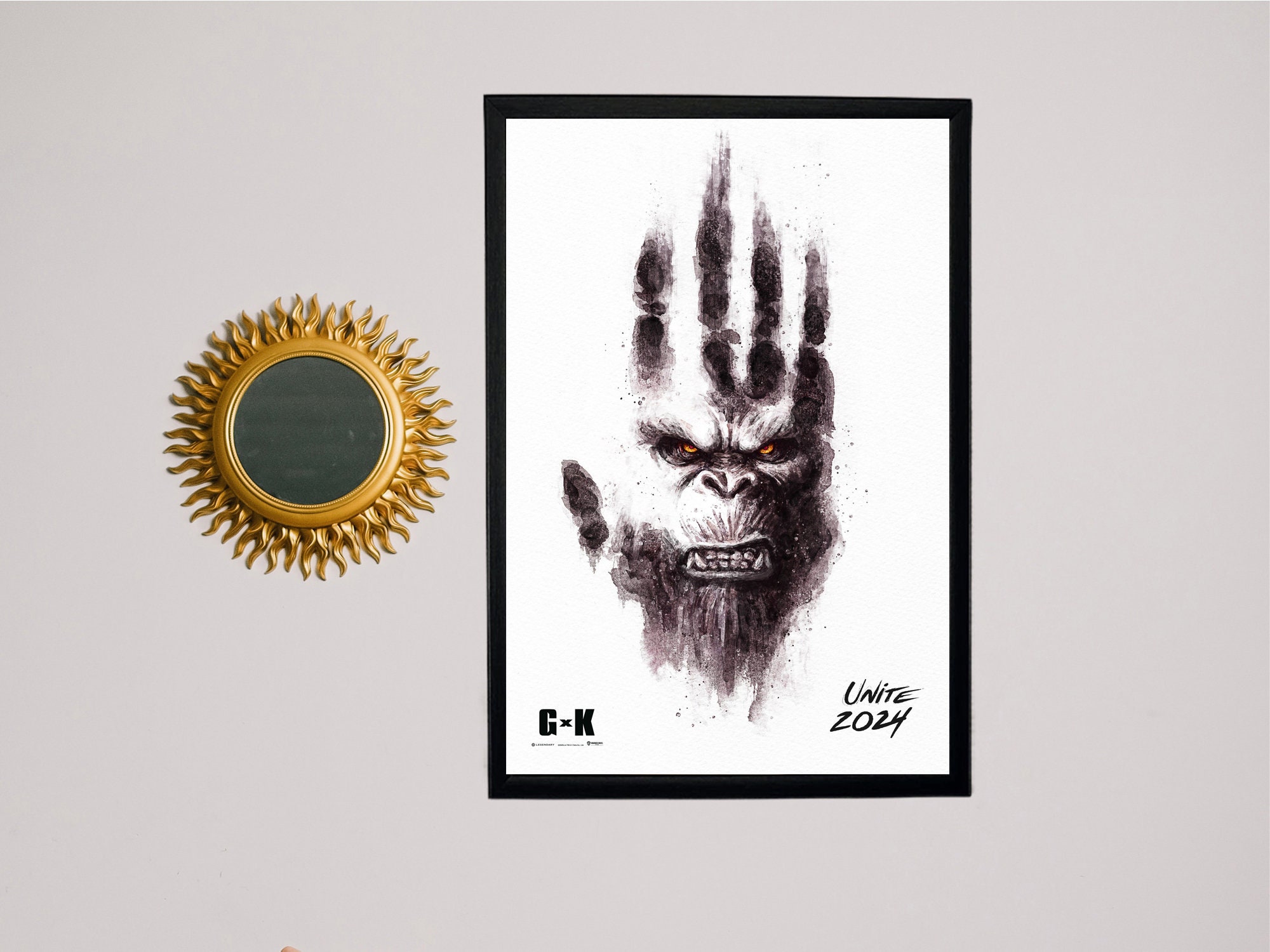 God zilla x Kong: The New Empire Movie Poster - Movie Series Poster