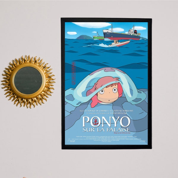 Ponyo: Behind the Microphone - The Voices of Ponyo Movie Poster - Movie Series Print - Dorm Room Wall Decor - Canvas - Multiple size options
