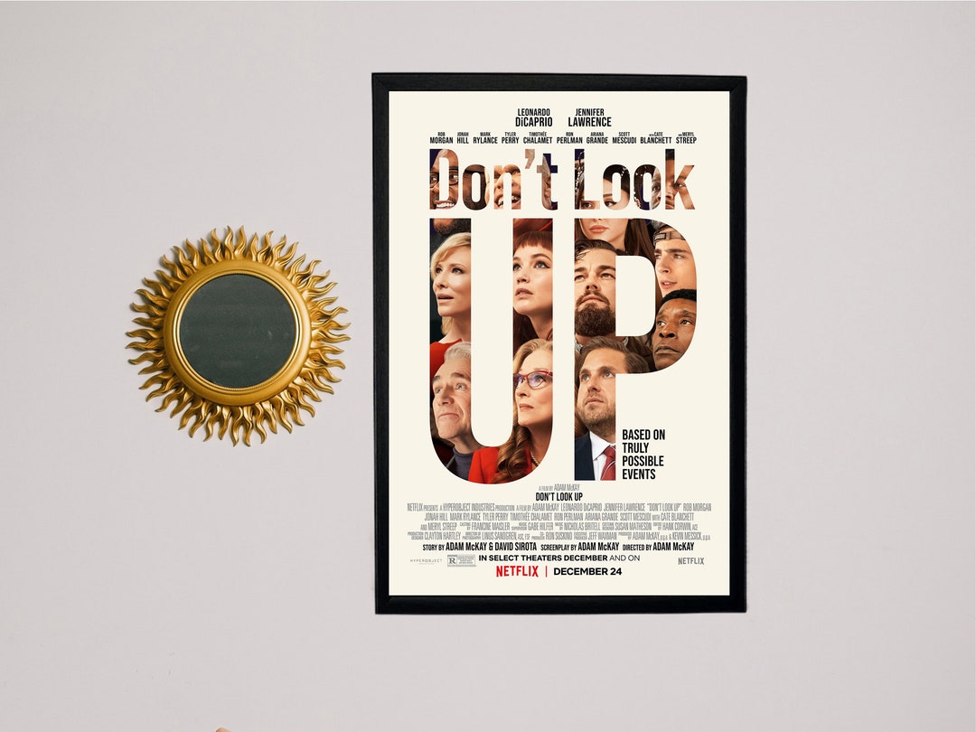 Dont look up movie series print dorm room wall decor canvas multiple