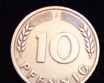 10 PFENNIG  1949/J   ERROR