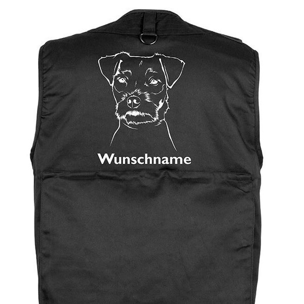 Jack Russell Terrier – personalisierte Hundesportweste / Hundesport Weste / Hundeführerweste mit Namen und Rückentasche MIL-TEC ®