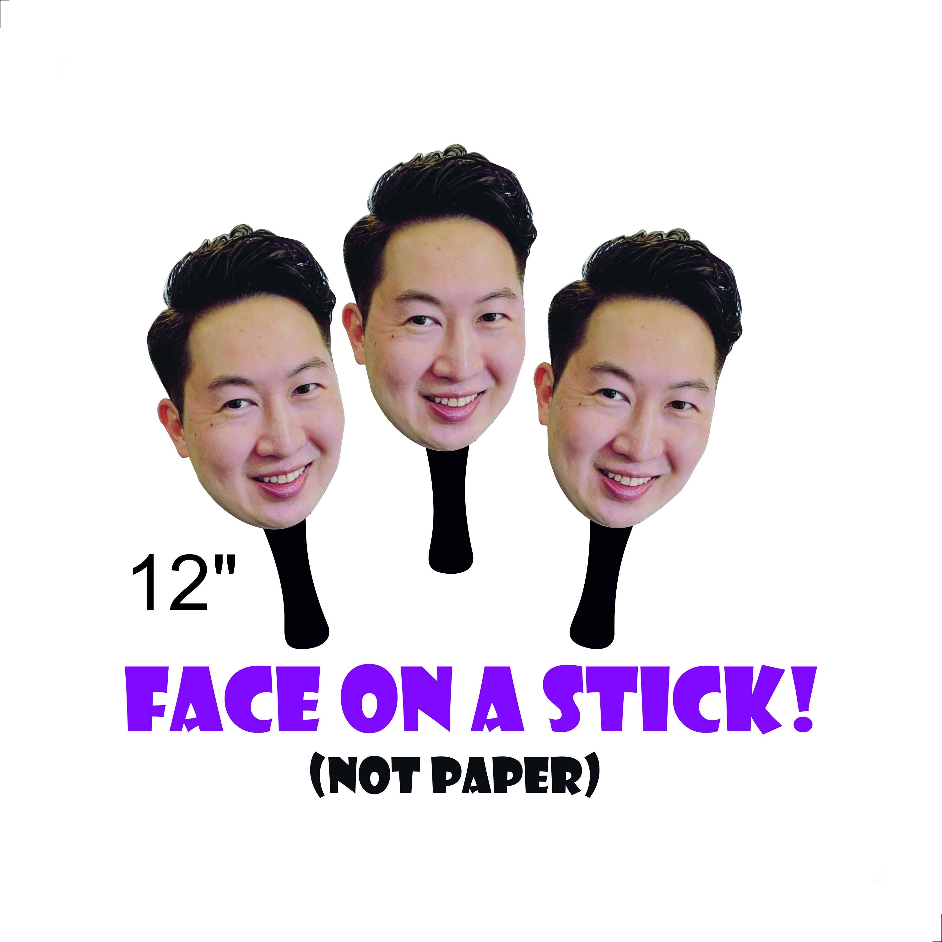 12 Big Head Stick, Face on a Stick, Head Cuts, Bachelor Party, Heals